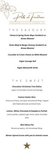 Festive afternoon tea VEG NOV 23 Festive afternoon tea VEG NOV 23