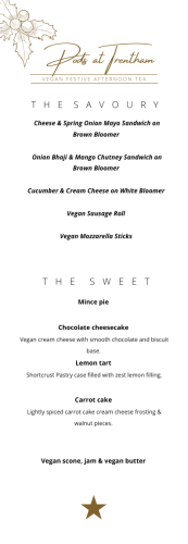 Festive afternoon tea VG NOV 23 Festive afternoon tea VG NOV 23